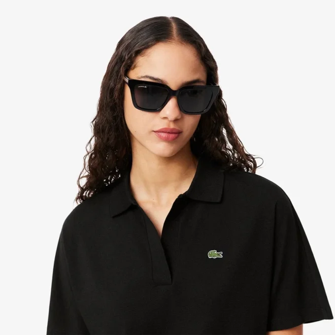 Relaxed fit piqué Polo voor dames