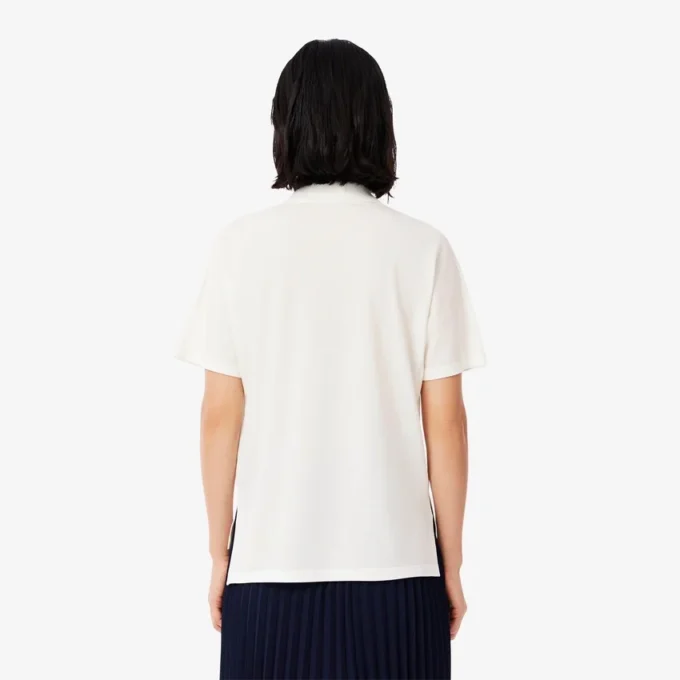Relaxed fit piqué Polo voor dames