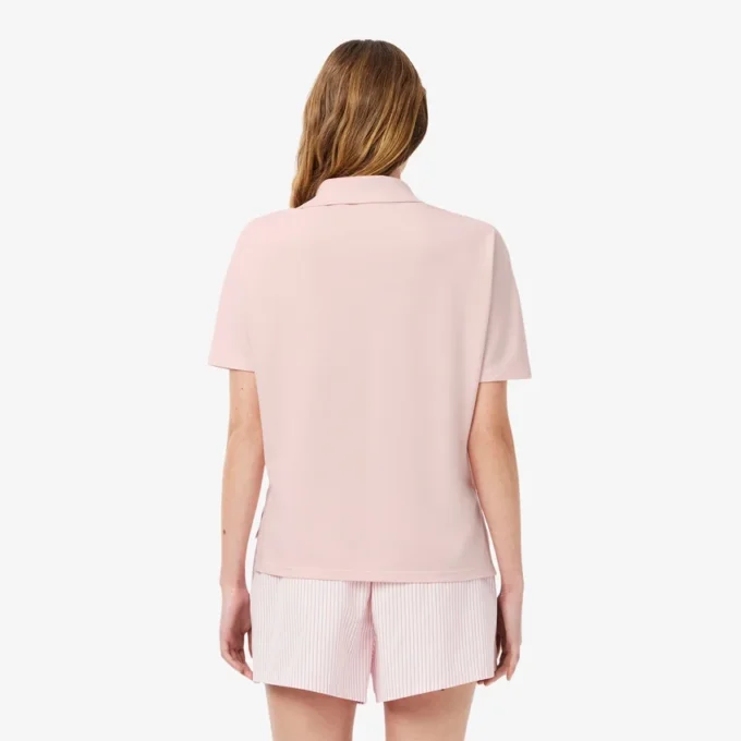 Relaxed fit piqué Polo voor dames