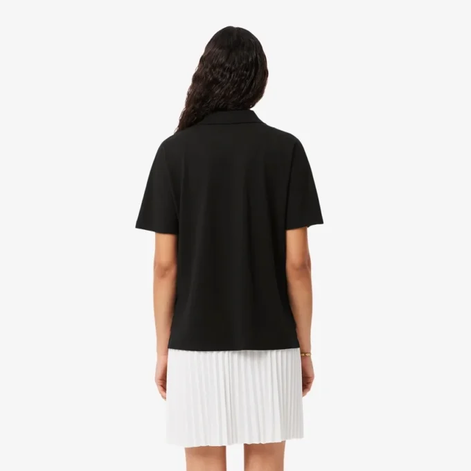 Relaxed fit piqué Polo voor dames