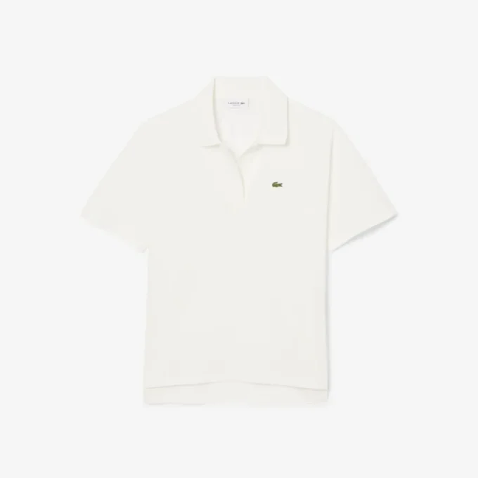 Relaxed fit piqué Polo voor dames