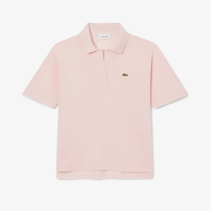 Relaxed fit piqué Polo voor dames