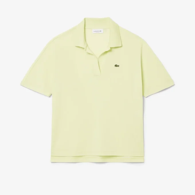 Relaxed fit piqué Polo voor dames