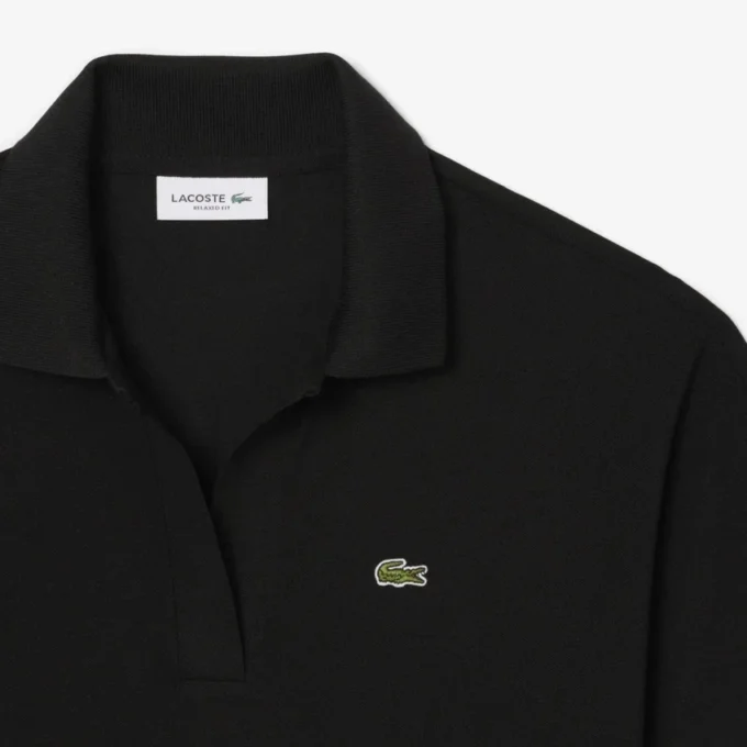 Relaxed fit piqué Polo voor dames
