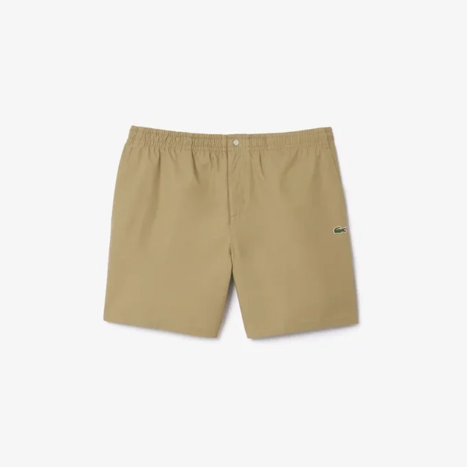 Relaxed fit popeline short voor heren