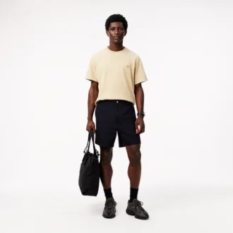 Relaxed fit popeline short voor heren