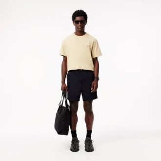 Relaxed fit popeline short voor heren