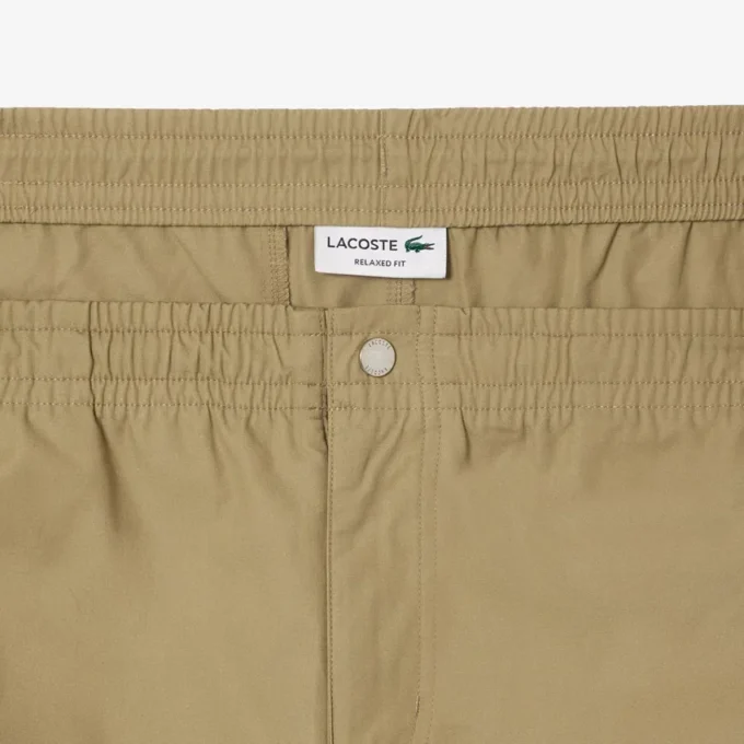 Relaxed fit popeline short voor heren