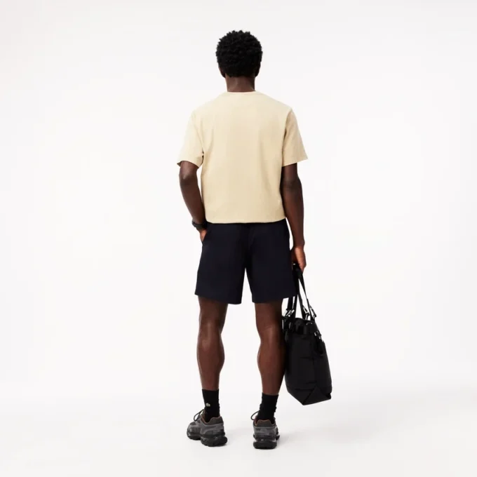 Relaxed fit popeline short voor heren