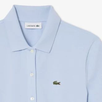 Romper met stretch piqué polokraag