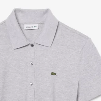 Romper met stretch piqué polokraag