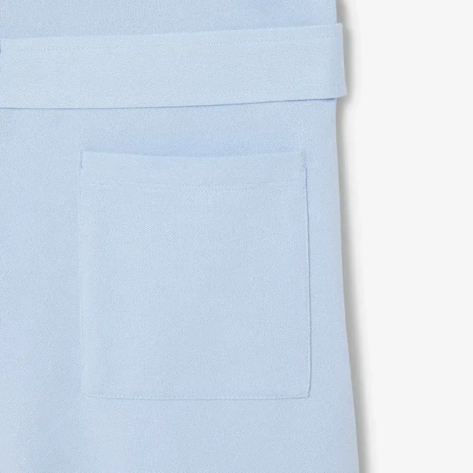Romper met stretch piqué polokraag
