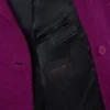 Runway-blazer van gemarmerde wol met dubbele knoopsluiting