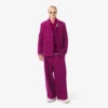 Runway-blazer van gemarmerde wol met dubbele knoopsluiting