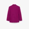 Runway-blazer van gemarmerde wol met dubbele knoopsluiting