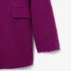 Runway-blazer van gemarmerde wol met dubbele knoopsluiting