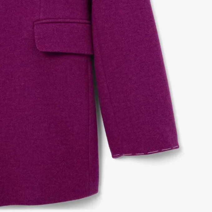 Runway-blazer van gemarmerde wol met dubbele knoopsluiting