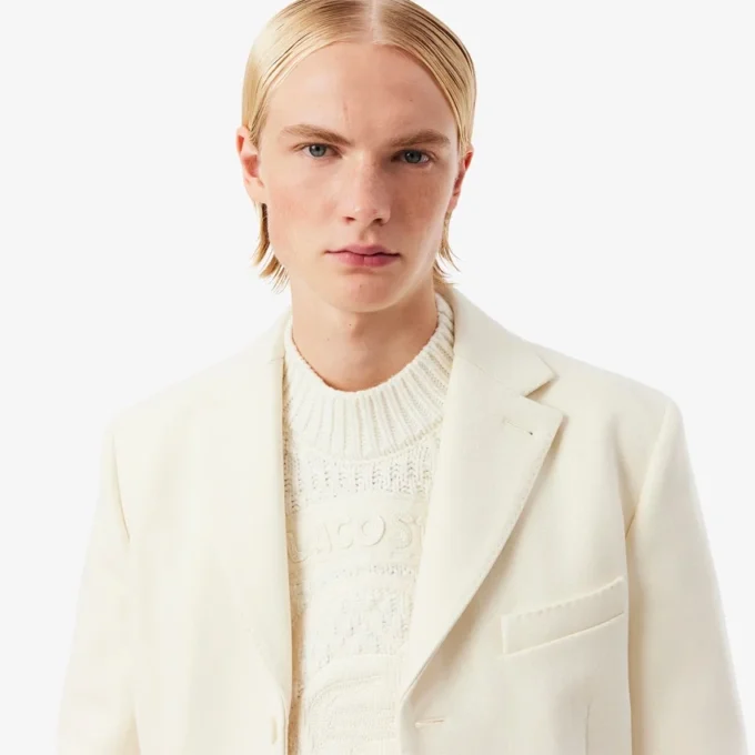 Runway-blazer van zuivere scheerwol