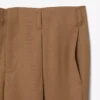 Runway breedvallende, getailleerde wollen broek