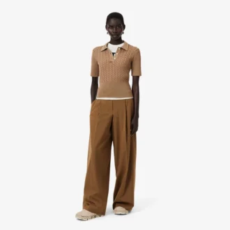 Runway-broek met wijde pasvorm van wolmix The Blend