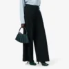 Runway-broek met wijde pasvorm van wolmix The Blend