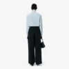 Runway-broek met wijde pasvorm van wolmix The Blend