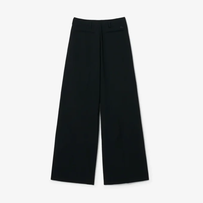 Runway-broek met wijde pasvorm van wolmix The Blend