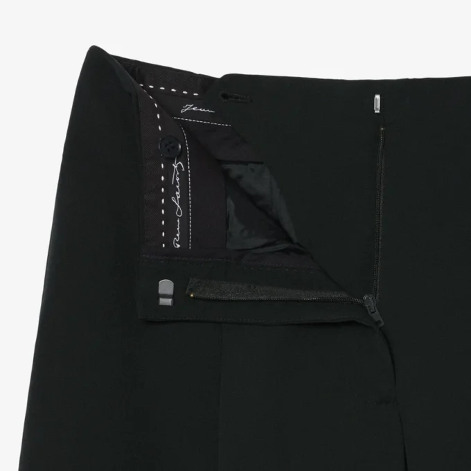 Runway-broek met wijde pasvorm van wolmix The Blend