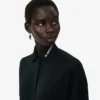 Runway geplooide polomaxijurk