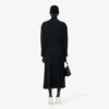 Runway geplooide polomaxijurk