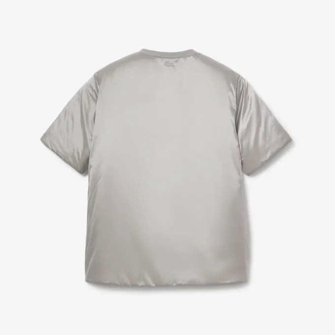 Runway glanzend gewatteerd T-shirt