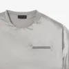Runway glanzend gewatteerd T-shirt
