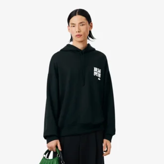 Runway-hoodie met badge-accent
