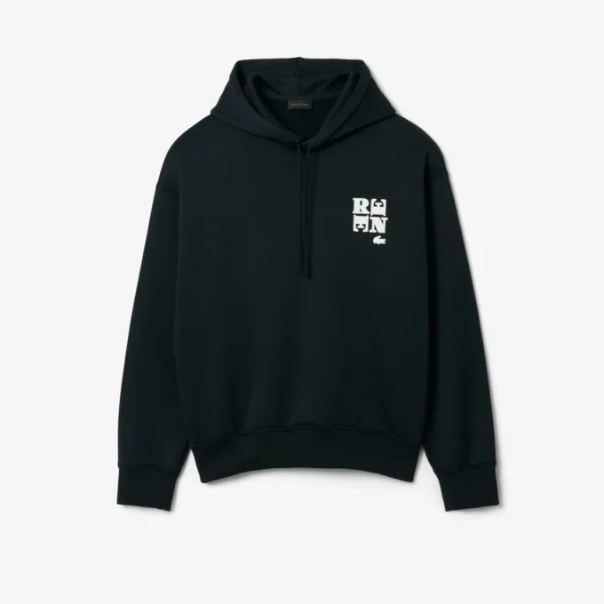 Runway-hoodie met badge-accent