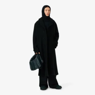 Runway-jas van gekookte wol