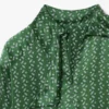 Runway-jurk met sjaalkraag en print