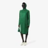 Runway-jurk met sjaalkraag en print
