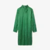 Runway-jurk met sjaalkraag en print