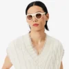 Runway kabelgebreid wollen vest