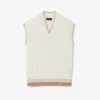 Runway kabelgebreid wollen vest