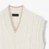 Runway kabelgebreid wollen vest
