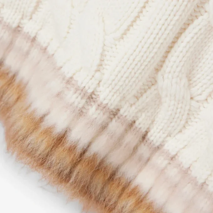 Runway kabelgebreid wollen vest