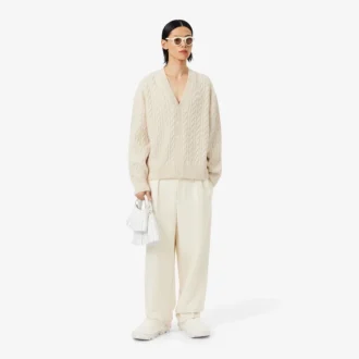 Runway kasjmier vest met kabelpatroon