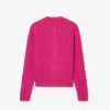 Runway kasjmier vest met kabelpatroon