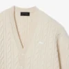 Runway kasjmier vest met kabelpatroon