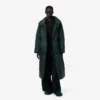 Runway lang iriserend jasje met pofmouwen