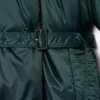 Runway lang iriserend jasje met pofmouwen