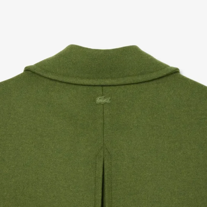 Runway lange peacoat van slubwol
