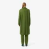 Runway lange peacoat van slubwol
