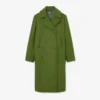 Runway lange peacoat van slubwol